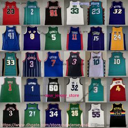 Basket-ball vintage classique 33 Patrick Bryant Ewing Jersey 3 John Starks Tracy Penny McGrady Hardaway Carmelo Latrell Anthony Sprewell Walt Bernard Frazier Maillots