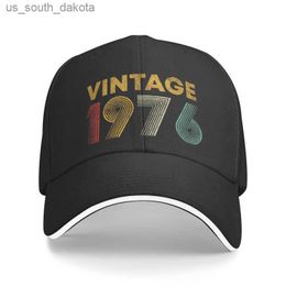 Klassieke Vintage Geboren In 1976 46 Jaar Oude Baseball Cap voor Vrouwen Mannen Verstelbare 46e Verjaardagscadeau Vader Hoed Prestaties L230523