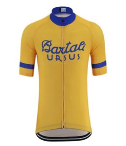 Classic Vintage Cycling Jersey Men039s Summer Summer à manches courtes de la route Vêtements 100 Polyester Séchure rapide Bicycle 20393512770