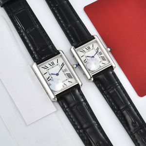 Klassieke vintage quartz uurwerk Romeinse markeringen herenhorloge luxe designer horloges neutraal 33,7/29,5 mm horloges geen doos