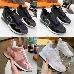 Klassieke Vintage RUN AWAY Casual Schoenen Designer Sneakers Luxe Lederen Trainers Mode Rubberen Buitenzool Sneaker Gemengde Kleur Chaussures Originele Doos