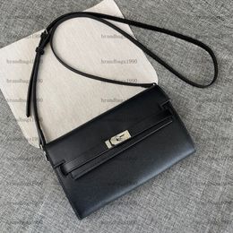 Cartera clásica Espom Piel de vaca Bolso de diseñador Monedero Mujer Carteras Con correa Embrague Plata Hebilla dorada Titulares de tarjetas Moda Cuero genuino Con caja Número de serie