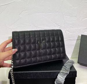 Portefeuille classique sur la chaîne Sac à bandoulière en cuir de luxe Mini sac à main Sac de créateur de bobalage femme sac à main