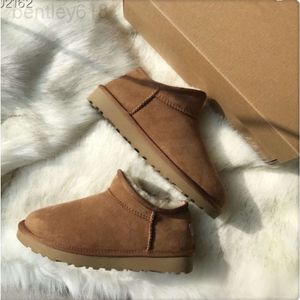 Botas cálidas clásicas para mujer, minibotas para la nieve, invierno de EE. UU., piel completa, peludas y esponjosas, botines de satén, zapatillas US4-12, superventas