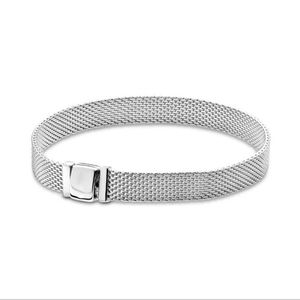 Klassieke Horlogeband Armband Mannen Vrouwen Polsketting past pandora Authentieke Originele Doos 925 Sterling Zilveren Armbanden Verjaardag Geschenken Kerst Sieraden BR032