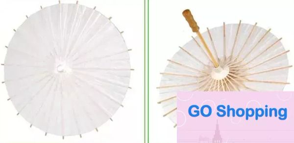 Parasols de boda clásicos paraguas de papel blanco mini artesanía para paraguas 5 diámetro: 20,30,40,60,84 cm Decoración del favor de la boda