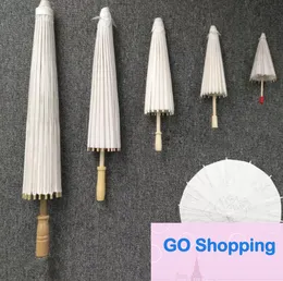 Klassieke whitepaper Chinese ambachtelijke paraplu parasol oosterse paraplu voor bruiloft voor ambachten foto rekwisieten trouwfeest bruidsdecoraties fotografie