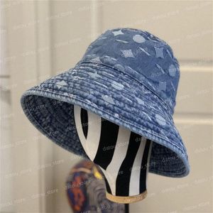 Sombreros de ala ancha clásicos para mujeres Diseñador Denim Bucket Hat Moda Verano Hombres Sombrero para el sol Casquette al aire libre Gorras de béisbol Para mujer para hombre 278L