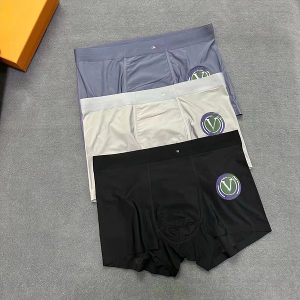 Shorts de ceinture larges classiques de logo vert luxueux sous-vêtements pour hommes avec conception de protrusion en V confortable sous-vêtements pour hommes confortables