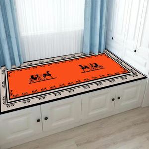 Tapis de fenêtre classique pour rebord de fenêtre, longue bande, pour chambre d'enfant, tapis de baie vitrée, pour la maison, le balcon, la chambre à coucher, nouveau style chinois, lavable en machine