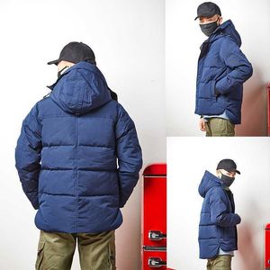 Vestes d'hiver classiques pour hommes épais veste manqua parka manteaux de vêtements d'extérieur masculins gardent le manteau chaud à capuche à quatre manneaux hiver Doudoune homme tn