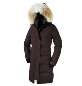 Femmes d'hiver classiques Shelburne Outdoors Wolf Fur Down Hiver HIVER épais Warmroprowing Outwear Coton Pockets Parkas épaissis Fourr9459631