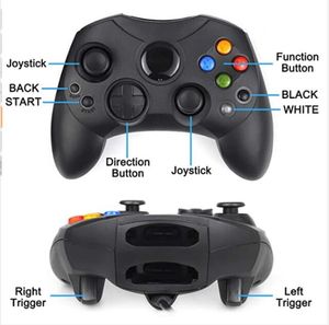 Klassieke bedrade controller gamepad joysticks voor Xbox S Type-console met pakketbox Gratis DHL MOX 40
