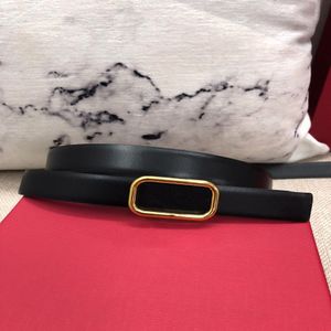 Femmes classiques 2 0 cm largeur ceintures qualité noir rouge blanc véritable cuir boucle d'or femmes ceinture avec boîte femmes designers 160F