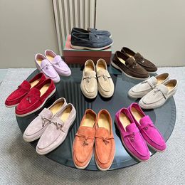 Klassieke vrouwen en mannen platte loafers van hoge kwaliteit zeer zachte comfortabele paren buiten wandelen met dagelijkse outfit causale schoenen designer liefhebbers schoenen