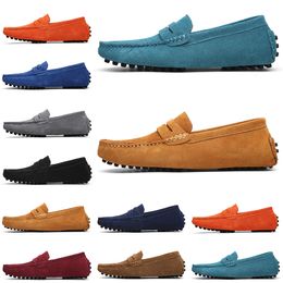 femmes classiques Chaussures habillées plates Cuir de vachette authentique Boucle en métal Chaussure décontractée en cuir pour femme Mules Princetown Hommes Imprimé Trample Lazy Slides Mocassins Grande taille 38-45