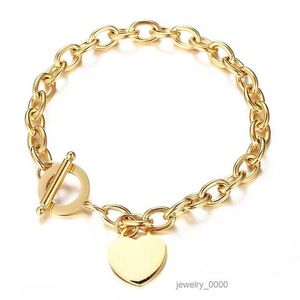 Klassieke vrouwen hart ketting armband set modeontwerper armband prachtige ambachtelijke luxe liefde sieraden groothandel 316L roestvrij staal vakantiegeschenken