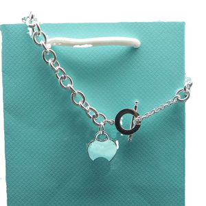 Klassieke dames hart ketting modeontwerper parel prachtige ambachtelijke liefde sieraden groothandel sterling sier vakantiegeschenken met doos