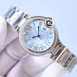 Classic Femmes mécaniques montres montres Quartz Watch 33 mm Wrist-Wrists de mode étanche Ballon Bleu De