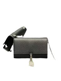 Klassieke dameszak kaviaar tassel tas crossbody tas enkele schoudertas grote capaciteit portemonnee goud en zilveren kleine vierkante tas