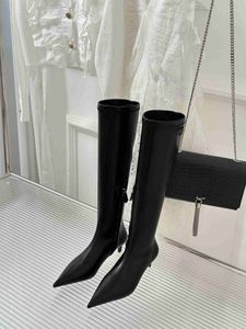 Bottes classiques pour femmes et bottes d'hiver à talons de chat, chaussures classiques