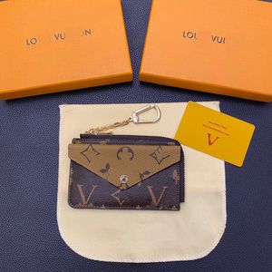 Monedero clásico para mujer, llavero de diseñador, bolsa de tarjetas de dos pisos en relieve, bolsa de llaves de coche para hombre, regalo de cumpleaños