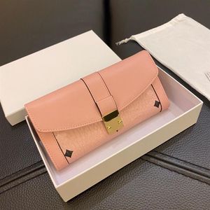 Klassieke damesportemonnee Fashion Bags Handtas Designer Wallets Letter Afdrukken Lange drievoudige kaarttas Tas Munt Purse 4 Colors277C