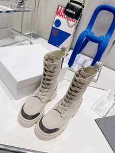 Classic Womens Boots Platform Sneakers Brand Teller Populaire stijlvolle en veelzijdige elegante laarzenreeks rond teen maat 35-40