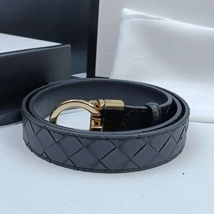 Cinturón de hombre tejido clásico Cinturón de diseñador de lujo Ancho 3,5 cm Cuero de alta calidad Moda Hebilla de aguja Para mujer para hombre Cinturones de mezclilla casuales al por mayor