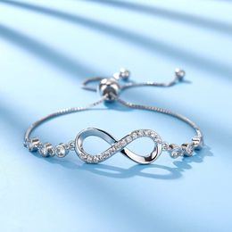 Klassieke zirkoon eeuwige onbeperkte liefde achthoekige uiting van Emotions Fashion Bracelet