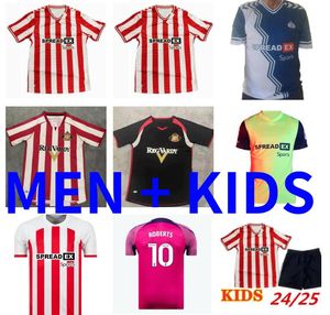 SUNDERLAND 24 25 MAISTRES DE SOCCIER AVANT DU SOCCER SEWART SIMMS ROBERTS AMAD CLARKE DAJAKU EMBLETON EVANS O'NIEN 2024 2025 FOOTBALL Shirt Pritchard 1994 1993 Yellow 93 94