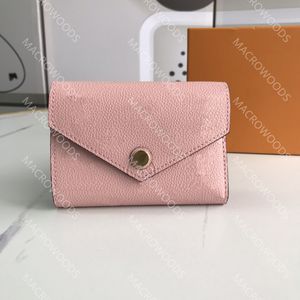 monedero clásico monedero corto de diseñador con caja Embrague de mujer de moda M64060 VICTORINE Carteras Portatarjetas de lona especial Monedero con cremallera 41938 Herrajes dorados