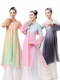Costume de danse classique Chinois Classique Danse Gaze Vêtements Art Examen Danse Dr Body Charm Performance Costume b2Rg #