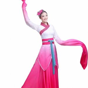 Klassieke dansprofale kleding vrouwelijk yangko dans slijtage elegante oude Chinese kostuum podium Performance outfit voor vrouwen f6pq#