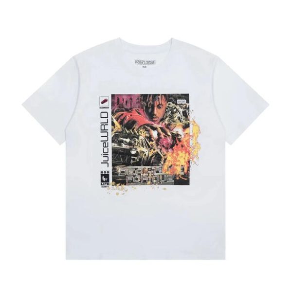 Designer classique t-shirt été à manches courtes Juice Wrld hommes blancs tshirt tee Death Race for Love 999 vêtements pour hommes