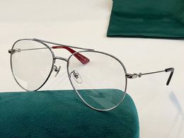 Klassieke GG0449 oversized bril Kwaliteit Metalen Pilot Full-Rim Frame 60-18-145 Receptbril Volledige set CaseOEM uitlaat