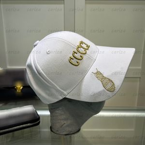 Patrón de insectos clásico Capilla de béisbol Hats Fashion Gold Silk Letters Ball Gaps para hombres Luxury Sun Block Casquette Sport Sombrero Nuevo
