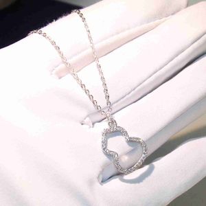 Klassische Schmuck 925 Sterling Silber Kürbis Halskette Zarte Einsatz Bohrer Weibliche Pave Weiß Saphir Cz Kette Geschenk