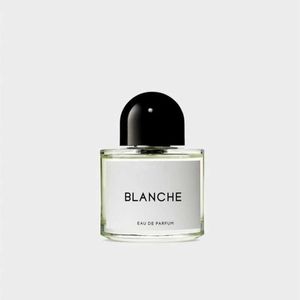 Clásico Último diseño de lujo Colonia Mujeres Perfume Hombres Byredo 100 ml Blanche Rose Botella Versión más alta Fragancia Spray Estilo clásico G8mq