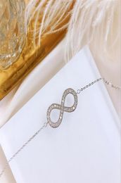 Bijoux de luxe classiques Real 925 Stelring Silver Pave Pave White Sapphire CZ Diamond Party Femme Femmes Femmes Bracelet de mariage pour Lover3201846