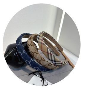 Classical Luxury Pure Color Letter Dadands Knit diseñador Letra G Bandas para el cabello de la marca para mujeres Diadario elástica de la cabeza de cabeza casual Head Wrap 3style
