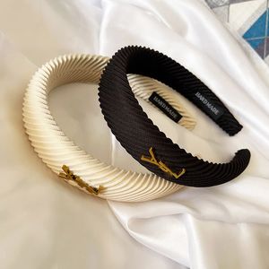 Klassieke Luxe Pure Kleur Letter Hoofdbanden Gebreid Designer Letter Y Merk Haarbanden voor Vrouwen Meisjes Merk Elastische Hoofdband Casual Mode Hoofdband Hoofdband