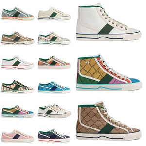 Classique nouvelles chaussures de tennis chaussures de luxe chaussures pour femmes blanc vert marine patchwork ligne noire semelle haut chaussures en toile chaussures décontractées chaussures de sport pour femmes