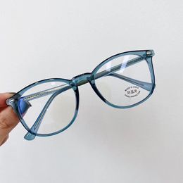 Gafas ópticas clásicas de diseño para exteriores, montura TR90 con patas de remache, inserción de templo de Metal, luz Anti-azul, venta al por mayor