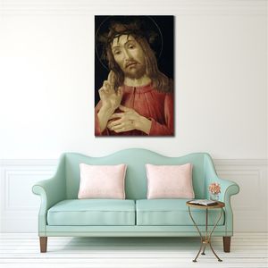 Retrato clásico lienzo arte el Cristo resucitado C.1480 Sandro Botticelli pintura religiosa hecha a mano de alta calidad