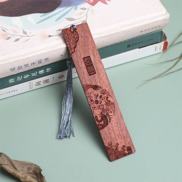 Bookmark classique Redwood Wholesale Simple Vintage Reading Stationery Tassel Chinois Style Lire outil Étudiants