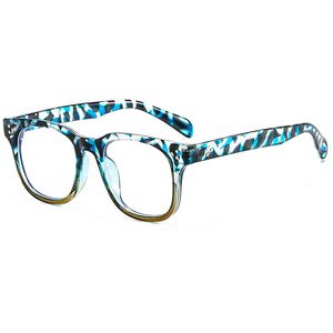 Cadre optique de concepteur carré classique Simple et grands yeux en plastique lunettes solides mode Triangle points lunettes de soleil montures pour hommes femmes 5 couleurs en gros