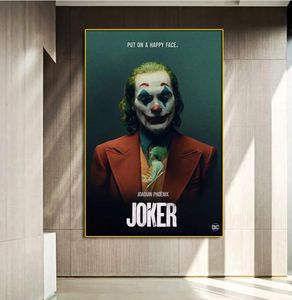 Klassieke The Joker Movie Poster Prints Joaquin Phoenix Figuur Canvas Olieverfschilderij Wall Art Foto voor Woonkamer Thuis Decoratio6815992