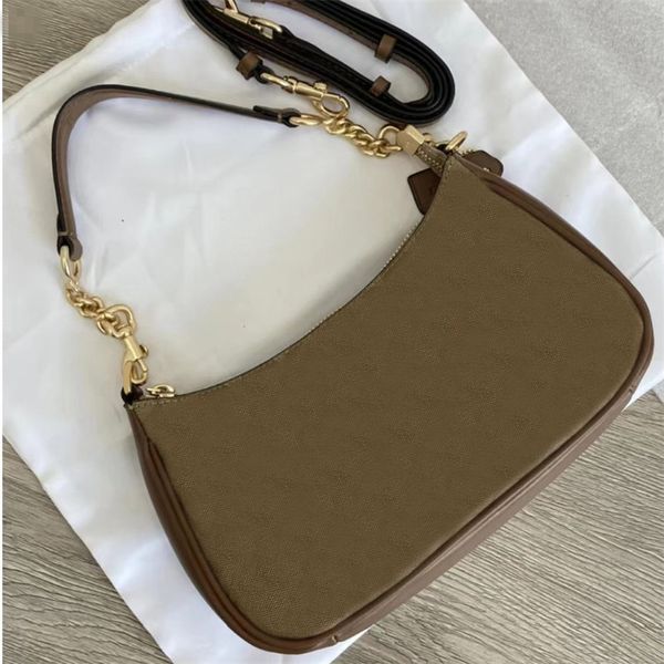 Bolsos de hombro de diseño de axilas clásicas para mujer Monedero pequeño Marrón Negro Rojo Blanco Saco de cuero Bolsos de lujo Carta completa Regalo del día de San Valentín xb069