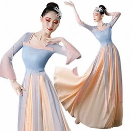 Classique Yangko Dance Hanfu Vêtements Costume de danse nationale Femmes élégant Profi Vêtements de pratique Folk Fan Dance Wear n0iW #